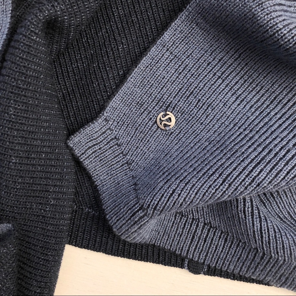 Lululemon Exaltation Blue Merino Wrap Cardigan. One Size